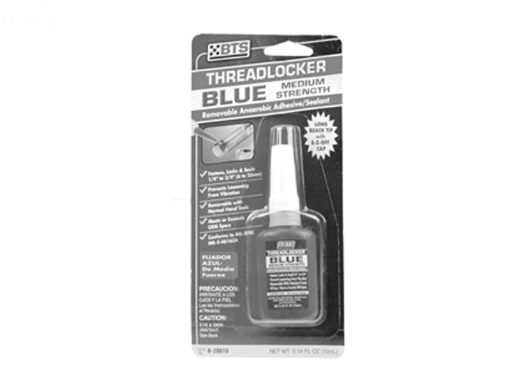 Rotary # 11459 THREADLOCKER BLUE .34 OZ BOTTLE - CARDED