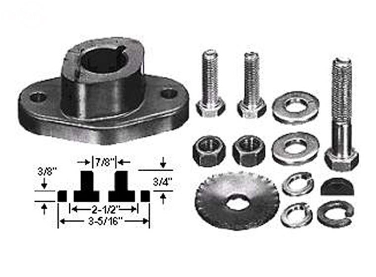 Rotary # 1162 BLADE ADAPTOR ASSEMBLY 7/8" MTD