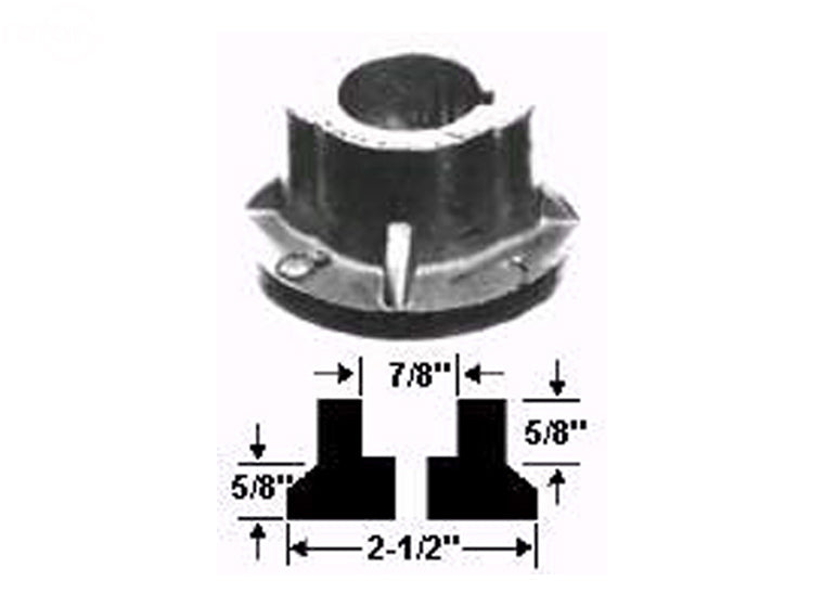 Rotary # 1174 BLADE ADAPTOR 7/8" (HUB ONLY)