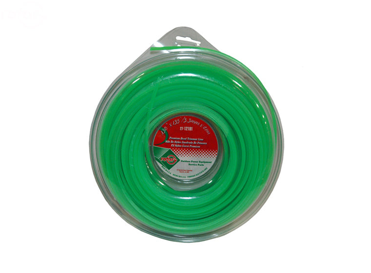 Rotary # 12191 TRIMMER LINE .130 135' LGE DONUT QUAD GREEN