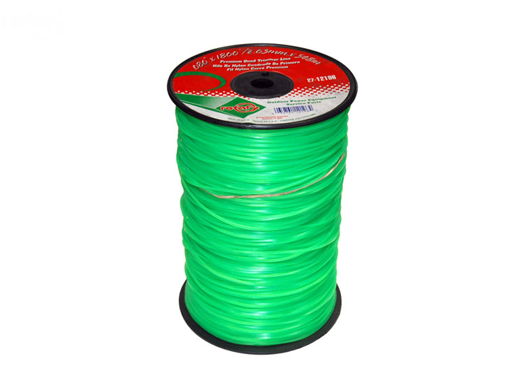 Rotary # 12196 TRIMMER LINE .080 1800' LGE SPOOLS QUAD GREEN