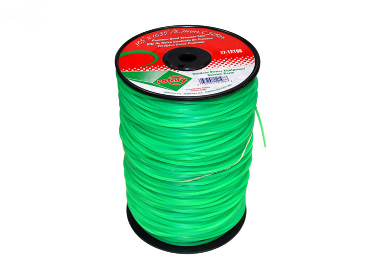 Rotary # 12198 TRIMMER LINE .105 1035' LGE SPOOL QUAD GREEN