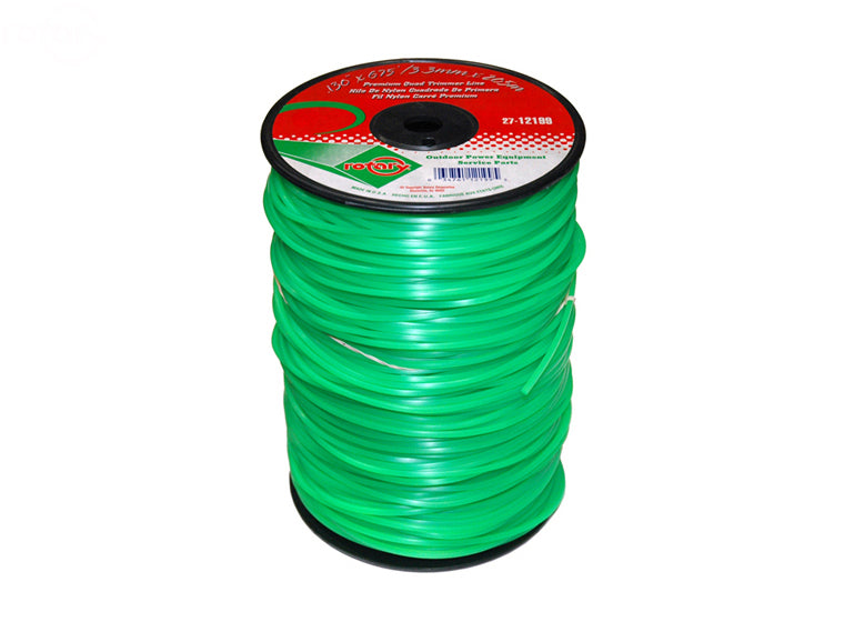 Rotary # 12199 TRIMMER LINE .130 675' LGE SPOOL QUAD GREEN