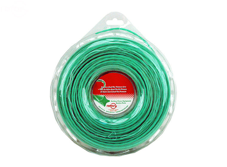 Rotary # 12204 TRIMMER LINE .080 320' LGE DONUT QUAD-TEX TWIST GREEN