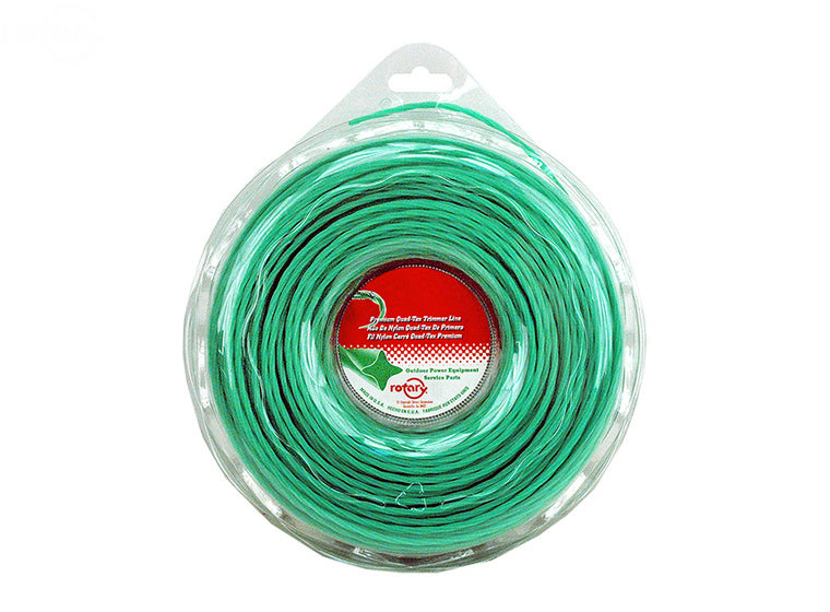 Rotary # 12206 TRIMMER LINE .105 185' LGE DONUT QUAD-TEX TWIST GREEN