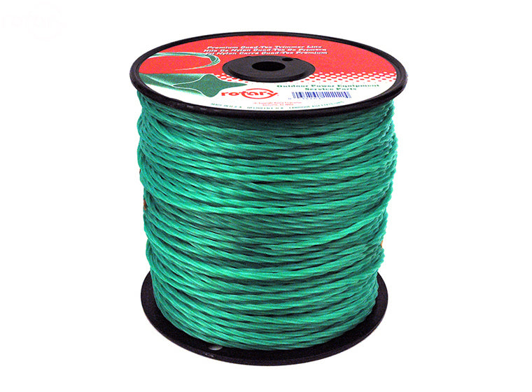 Rotary # 12210 TRIMMER LINE .105 550' MED SPOOL QUAD-TEX TWIST GREEN