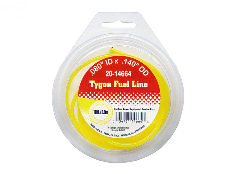 Rotary # 14664 10' PACKAGE FUEL LINE .080 ID X .140 OD