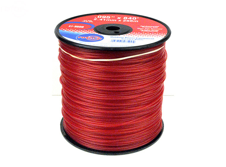 Rotary # 3509 TRIMMER LINE .095 3LB SPOOL RED COMMERCIAL