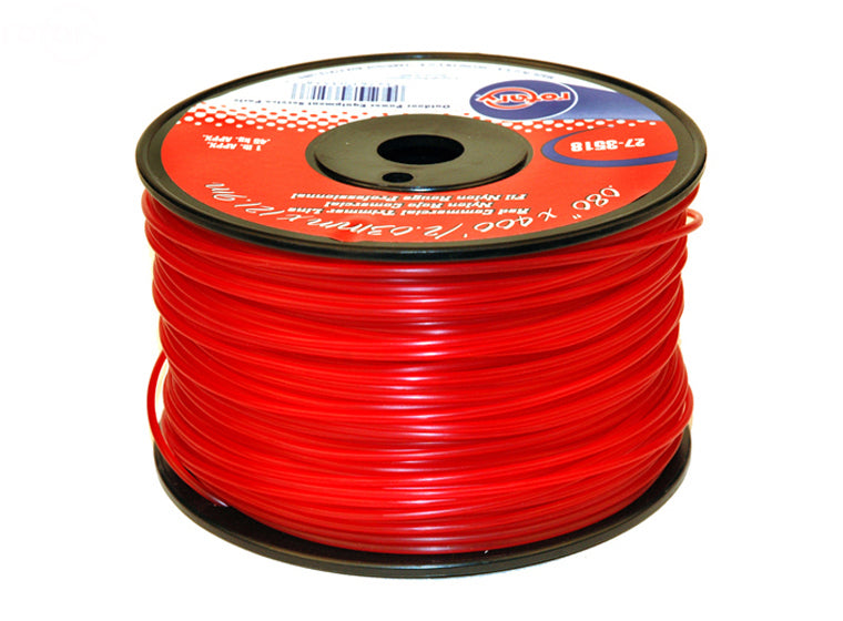 Rotary # 3518 TRIMMER LINE .080 1LB SPOOL RED COMMERCIAL