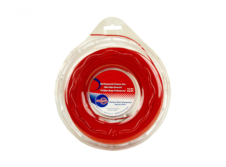 Rotary # 5925 TRIMMER LINE .130 X 1/2 LB. DONUT RED COMMERCIAL