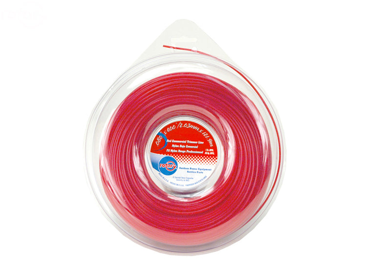 Rotary # 5928 TRIMMER LINE .080 X 1 LB. DONUT RED COMMERCIAL