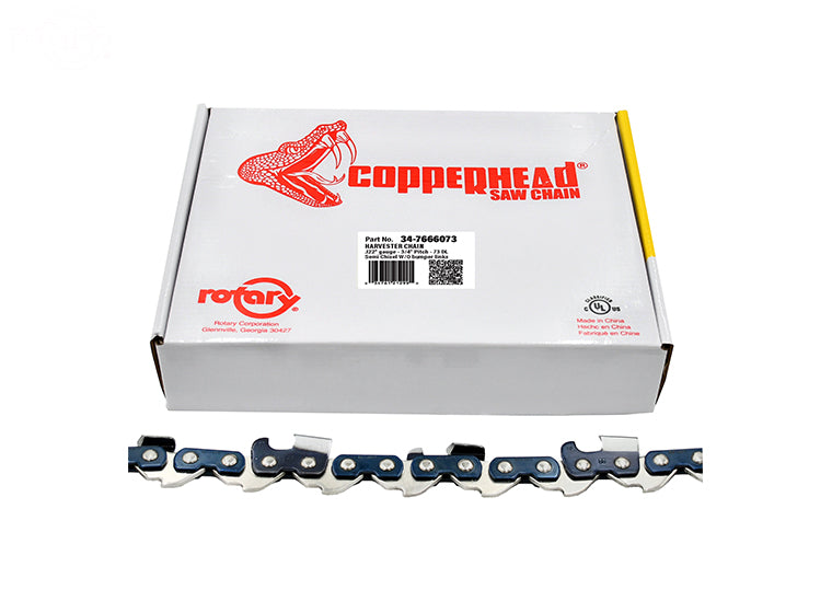 ROTARY # 7666073 HARVESTER SAW CHAIN LOOP 73DL 3/4"