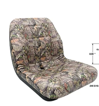 Rotary #17763 18" High-Back Camo Vinyl Universal Mower Seat